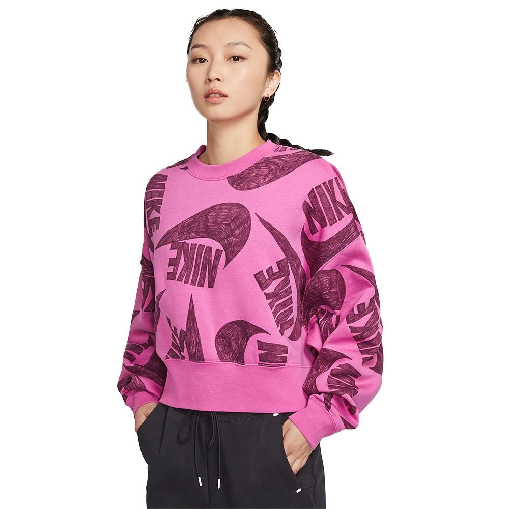 ⭐️ Nike Swoosh Icon Clash Sweatshirt – Pink & Black – Women’s 2X (Plus Size)